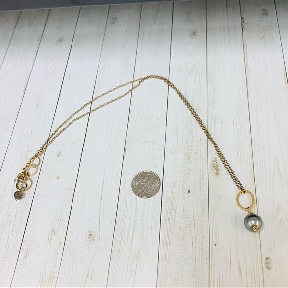 Gold Filled Tahitian Pearl Necklace - Picture 1 of 3